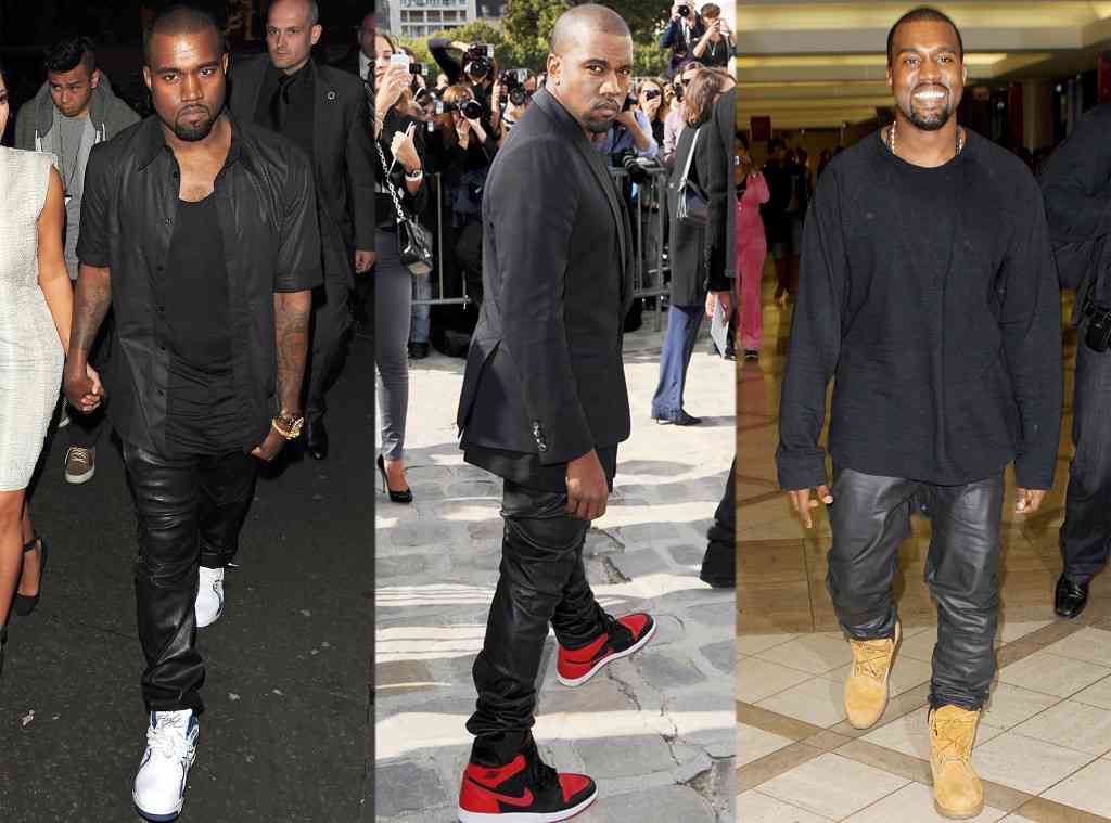 pantaloni piele kanye west