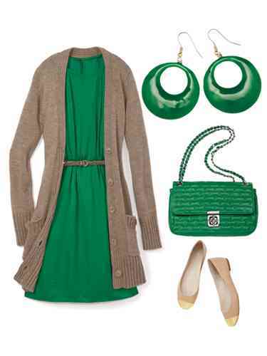 outfit cu verde