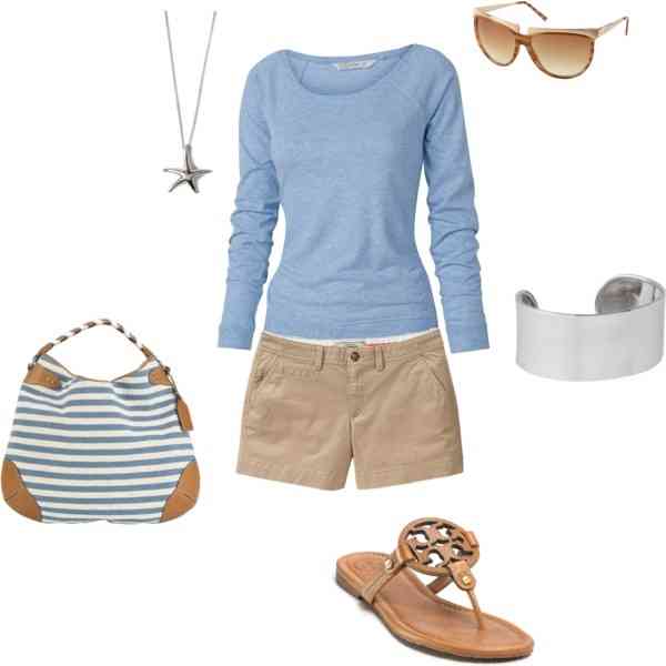 outfit de vacanta bleu