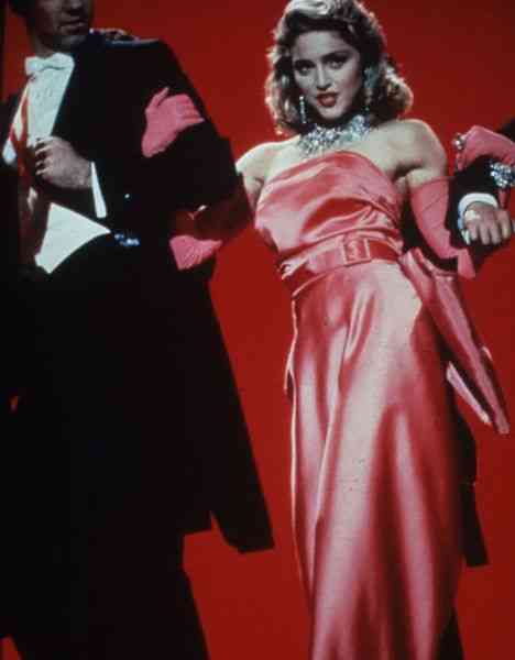 Madonna in 'Material girl' video, January 1986.