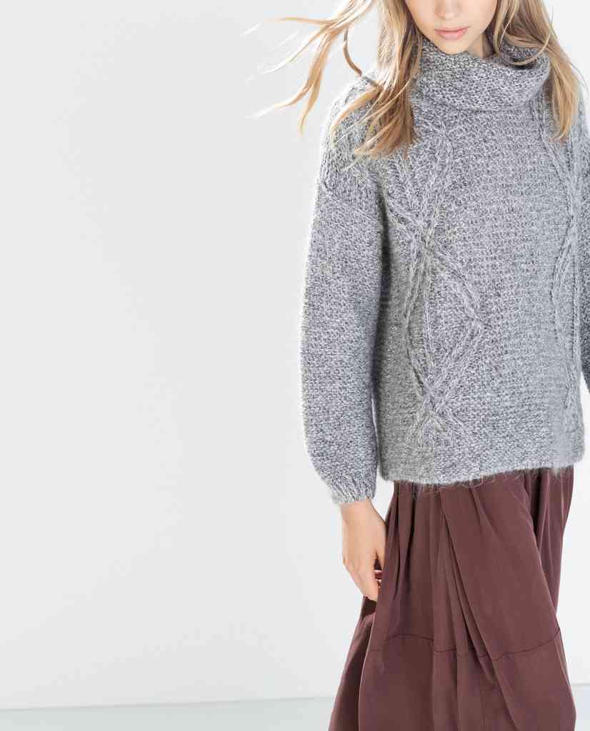 pulover cu guler ce se poarta