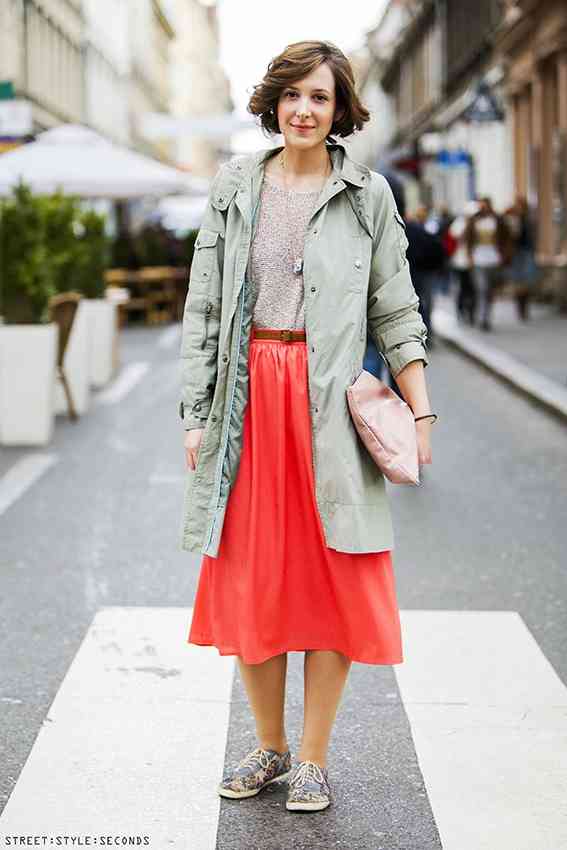 fusta midi la moda