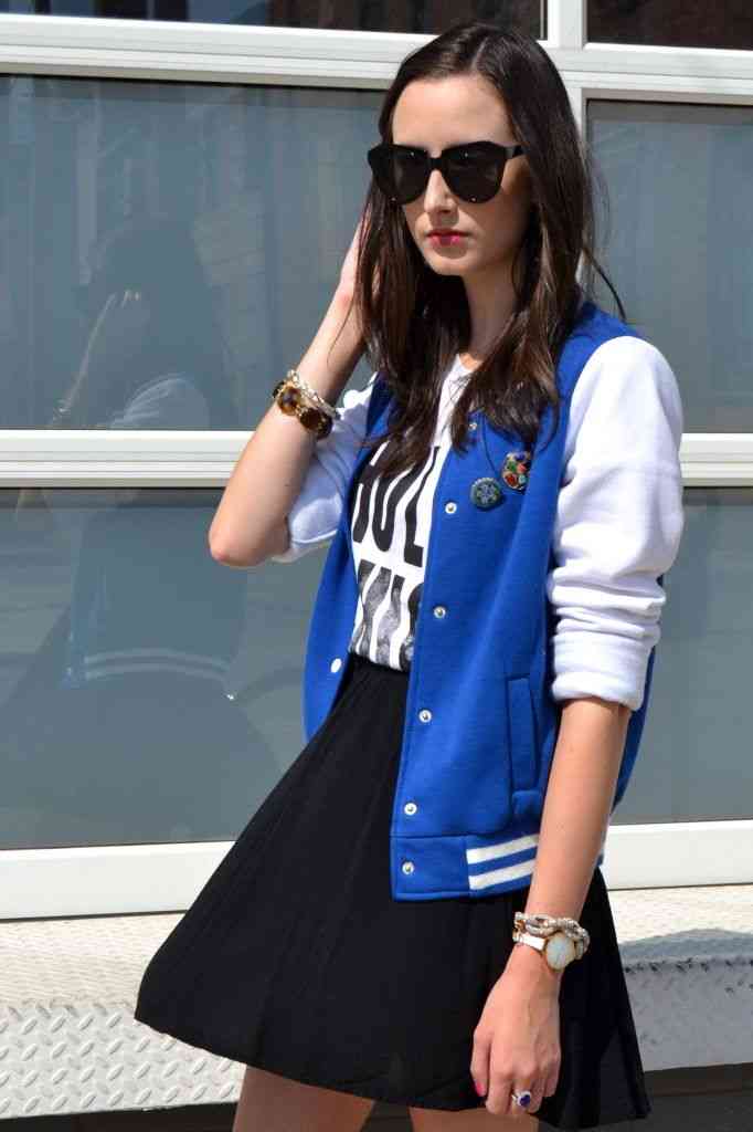 jacheta bomber si fusta