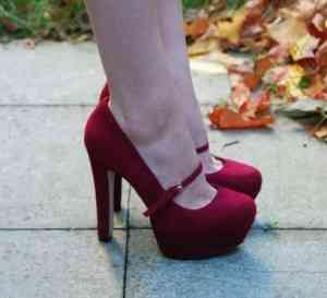 pantofi mary jane din piele intoarsa