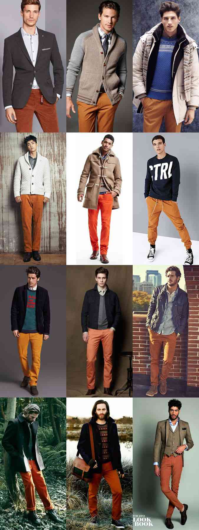 pantalonii portocalii la moda toamna 2015