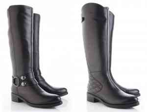 cizme negre fara toc