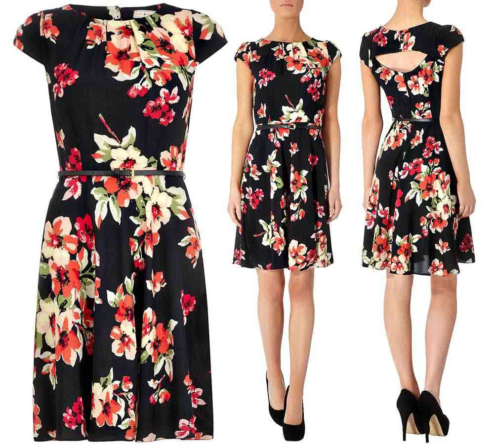 ROCHIE CU IMPRIMEU FLORAL