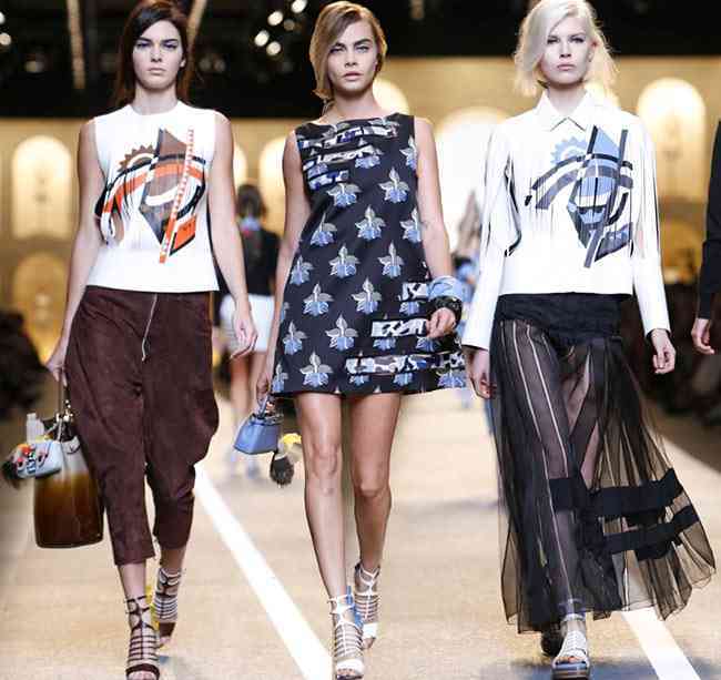 colecția Fendi primăvară- vară 2015 - Milano Fashion Week