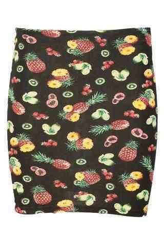 FUSTA BERSHKA TOUCH BLACK